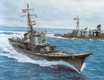 海戦 Painting - サブチェイサー軍艦